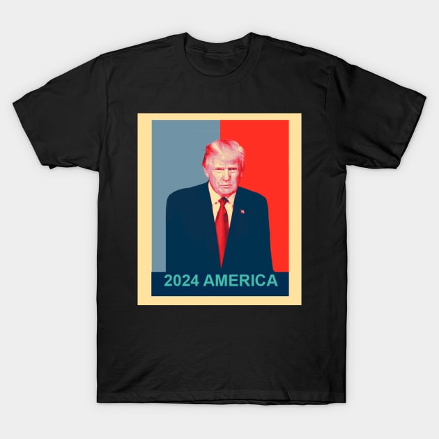 Donald Trump Hope poster 2024 Gifts Republican Conservative T-Shirt by happy-printing